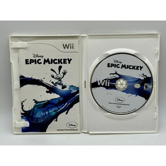 Disney Epic Mickey - Nintendo Wii Complete Game Case And Manual Very Good Tested - Picture 3 of 3